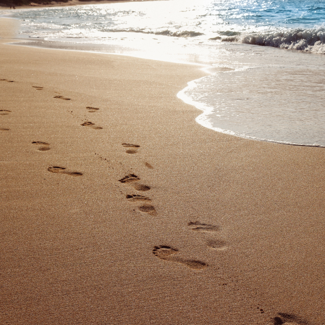 Footprints at Beach