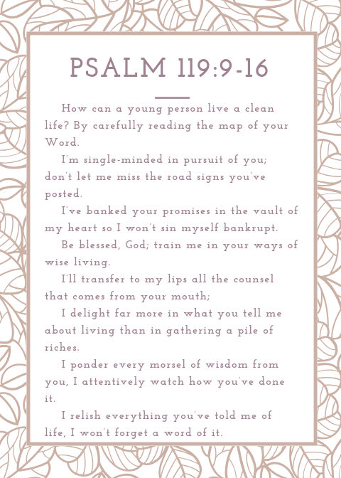 Psalm 119_9-16 Flower Design
