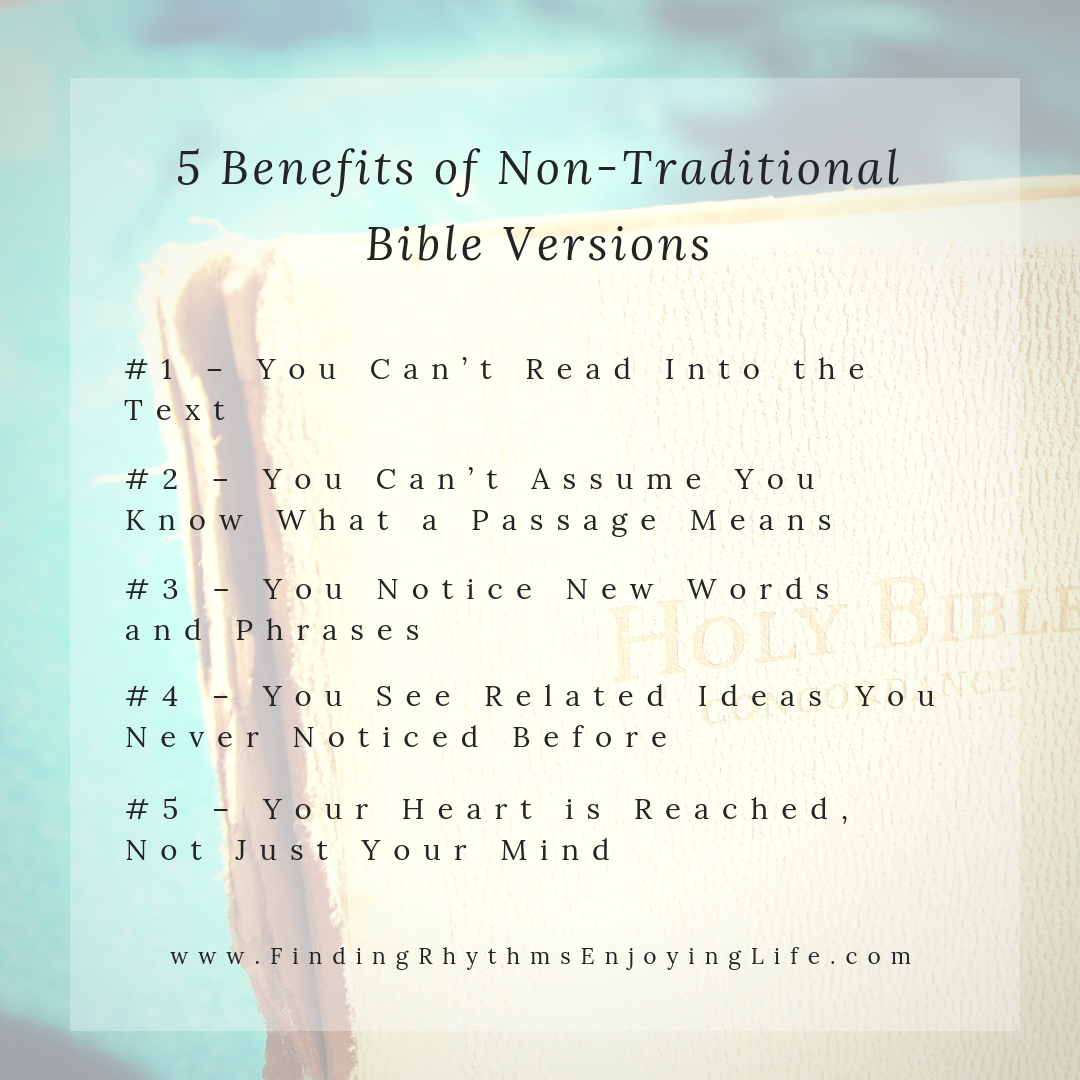 5 Benefits of Non-Traditional Bible Versions
