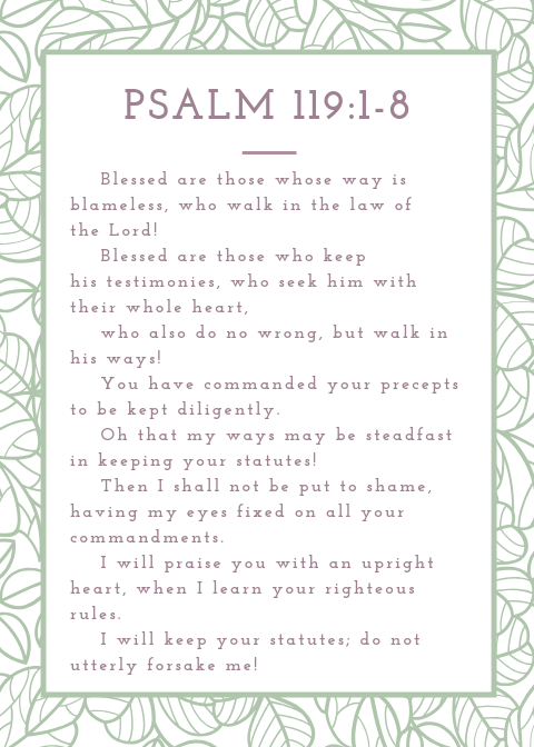 Psalm 119_1-8 ESV