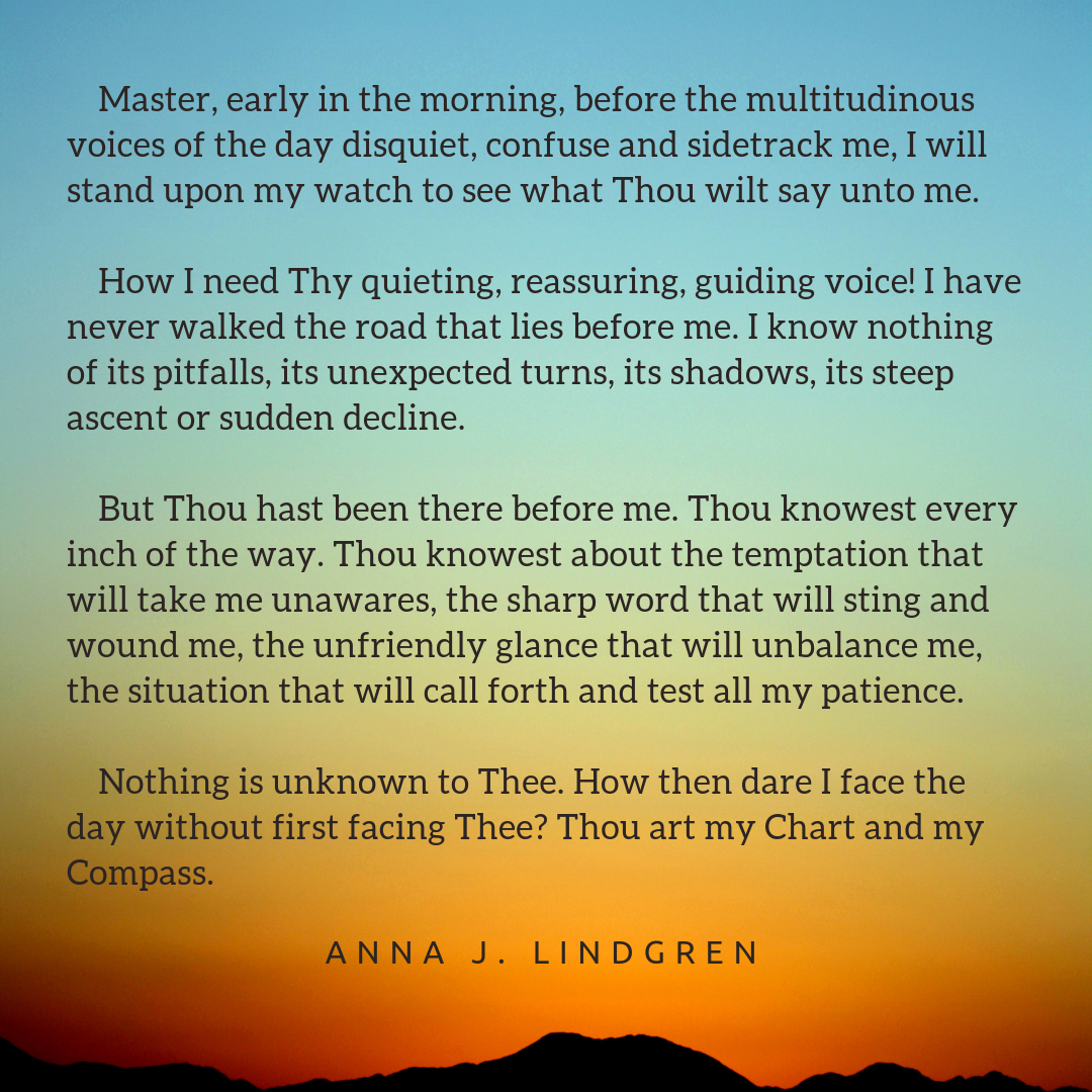 excerpt from a written meditation